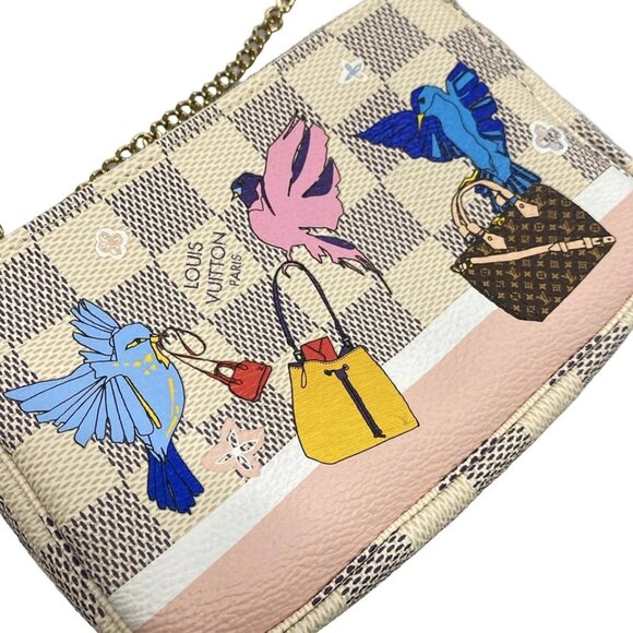 LOUIS VUITTON Mini Pochette Accessoires Damier Azur Multi Damier - 615-050325 - Picture 6 of 10